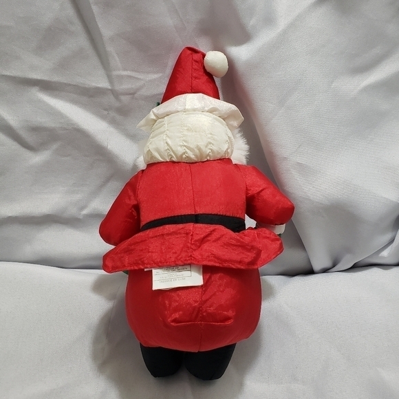 Vintage Nylon Santa Claus Stuffed Toy Year 1998 International Silver Co 9 Inch - Picture 5 of 10